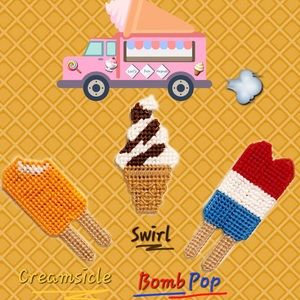 Yummy Ice cream fridge magnets!